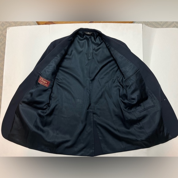 Vintage Ralph Lauren CHAPS Navy Gold Horse Head 2-Button 40R Sport Coat Jacket - Picture 5 of 7